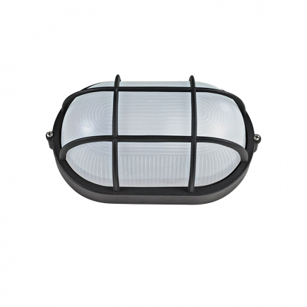 ACA Χελώνα E27 208mm Με Πλέγμα RAL C0026 Μαύρο