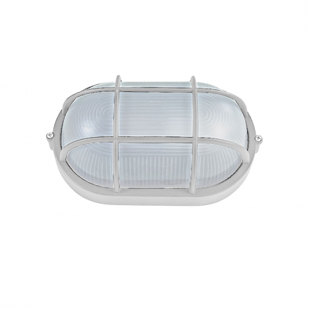 ACA Χελώνα Με Πλέγμα LED E27 208mm RAL C3619M Λευκό