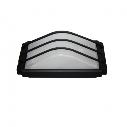 ACA Απλίκα LED E27 60W RAL C0026 HI5261BMS Μαύρη IP54