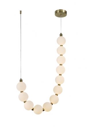 LOLLY Κρεμαστό Φωτιστικό LED 18W 3CCT Ορείχαλκος - Ακρυλικό