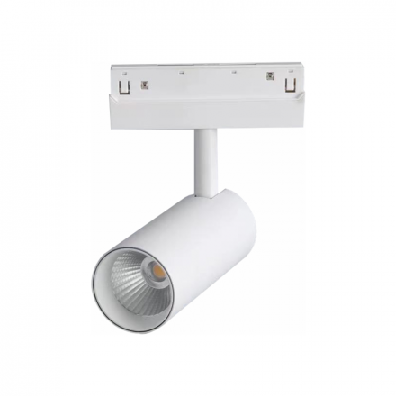 ACA Μαγνητικό Σποτ 48V 12W 4000K 800Lm 36° Osram RA90 Φ50x110mm Λευκό Ματ