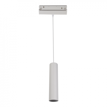 ACA Μαγνητικό Κρεμαστό Φωτιστικό 48V DC 9W 3000K 950LM 36° OSRAM RA90 Φ50*220MM Λευκό Ματ