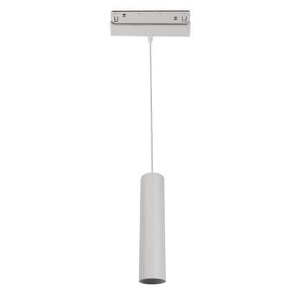 ACA Μαγνητικό Κρεμαστό Φωτιστικό 48V DC 9W 4000K 1030LM 36° OSRAM RA90 Φ50*220MM Λευκό Ματ