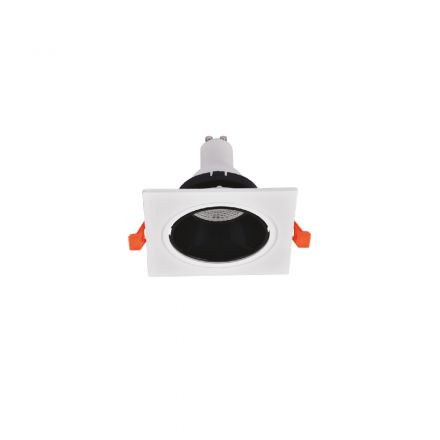Inlight Χωνευτό Spot GU10 Λευκό-Μάυρο X00320WB