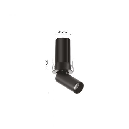 Inlight Χωνευτό Spot LED 5W 3CCT Λευκό-Μαύρο