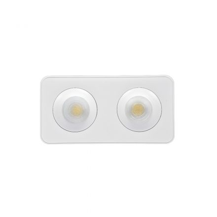 Inlight Επίτοιχο Spot LED 2x8W 3CCT Λευκό