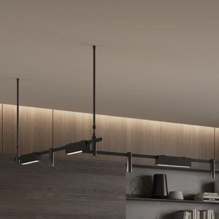 InLight Φωτιστικό LED 12W 3000K για Chandler Ράγα Μαύρο 3.4cmx6.5cmx26.8cm (13C-00061)