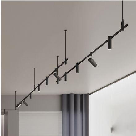 InLight Φωτιστικό LED 12W 3000K για Chandler Ράγα Μαύρο 4.8cmx15cmx22cm (13C-00021)