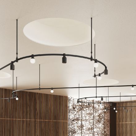 InLight Φωτιστικό LED 12W 3000K για Chandler Ράγα Μαύρο 6cmX12.5cm (13C-00031)