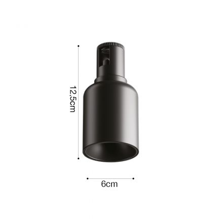 InLight Φωτιστικό LED 12W 3000K για Chandler Ράγα Μαύρο 6cmX12.5cm (13C-00031)