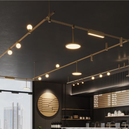 InLight Φωτιστικό LED 15W 3000K για Chandler Ράγα σε Μαύρο 20.5mx28.3cm (13C-00081)
