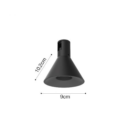 InLight Φωτιστικό LED 7W 3000K για Chandler Ράγα σε Μαύρο 9mx10.5cm (13C-00091)