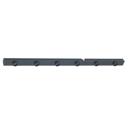 Inlight Γραμμικό Φωτιστικό LED 12W 3000K για Μαγνητική Mini Ράγα Μαύρο D:60cmx1,6cm