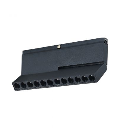 Inlight Γραμμικό Φωτιστικό LED 6W 3000K για Μαγνητική Mini Ράγα Μαύρο D:10,3cmx8,5cm