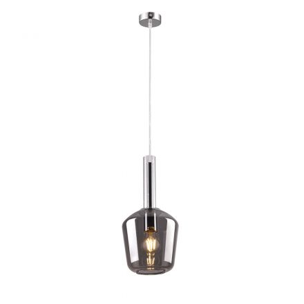 Inlight Κρεμαστό Φωτιστικό από Φιμέ Γυαλί 1xE27 D:18x36cm 4079