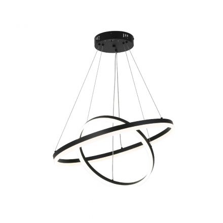 InLight Κρεμαστό Φωτιστικό LED 58W 3CCT (Με Διακόπτη) D:60cm Μαύρο