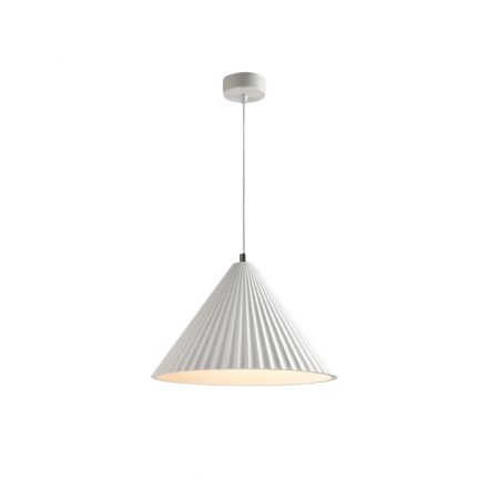 Inlight Κρεμαστό Φωτιστικό Λευκό Γύψο 1xE27 D:30cm (4065-White)