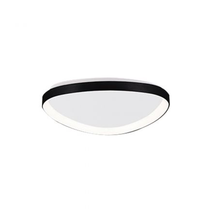 InLight Πλαφονιέρα Οροφής LED 25W 3CCT Μαύρο Μέταλλο και Ακρυλικό 61.5x5cm (42043-Black)