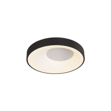 InLight Πλαφονιέρα Οροφής LED 36W 3CCT Μαύρο Μέταλλο και Ακρυλικό 48x9cm (42040-Black)