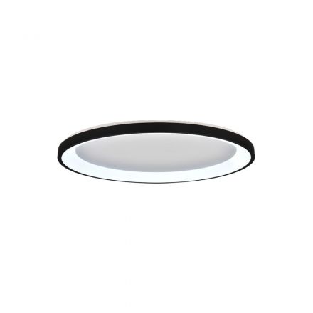 InLight Πλαφονιέρα Οροφής LED 38W 3CCT Μαύρο Μέταλλο και Ακρυλικό 80x5cm (42044-A-Black)