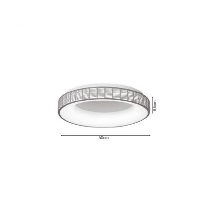 InLight Πλαφονιέρα Οροφής LED Σχοινί 3CCT. 25W 50x9.5cm (42042)