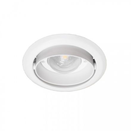 Χωνευτό Spot Περιστρεφόμενο LED 42W 3000K 5520Lm 60° IP20 Λευκό 195x115mm