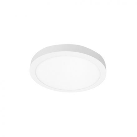 Interlight LED Panel Φ20cm 18W Αλουμίνιο Λευκό