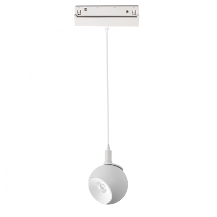 ACA Μαγνητικό Κρεμαστό Φωτιστικό 48V DC 12W 4000K 1050LM 36° OSRAM RA90 Φ100*134MM Λευκό Ματ