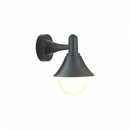 InLight Rabun 1xE27 Outdoor Wall Lamp Black D:24.5cmx23.5cm (80202514)