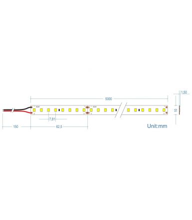 Cubalux Ταινία LED 12W 24V 2000K Ειδική Για Κρεοπωλεία 5m