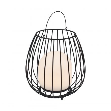 Φωτιστικό Μπαταρίας Jim To-Go 12 LED 3W USB IP54 Μέταλλο Μαύρο