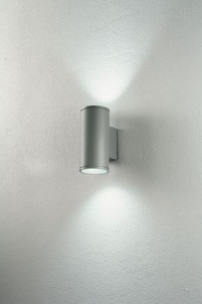 Απλίκα Εξωτερικού Χώρου LED 2xGU10 Jubo IP54 Ασημί