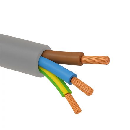 Καλώδιο Εύκαμπτο H03VV-F 3x0,75mm² Γκρι