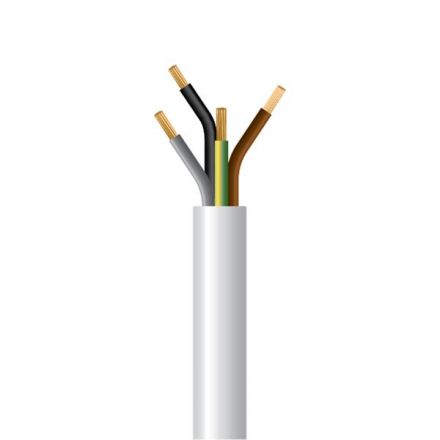 Καλώδιο Εύκαμπτο H05VV-F 4x1,5mm² Λευκό