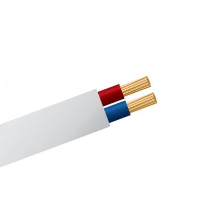 Καλώδιο Εύκαμπτο Οβάλ H03VVH2-F 2X0,75mm² Λευκό