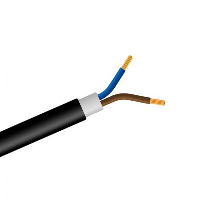 Καλώδιο NYY J1VV-U 2X1.5mm² Μαύρο