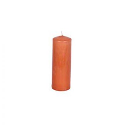 Κερί Πορτοκαλί Με Άρωμα Jasmine 6x14cm