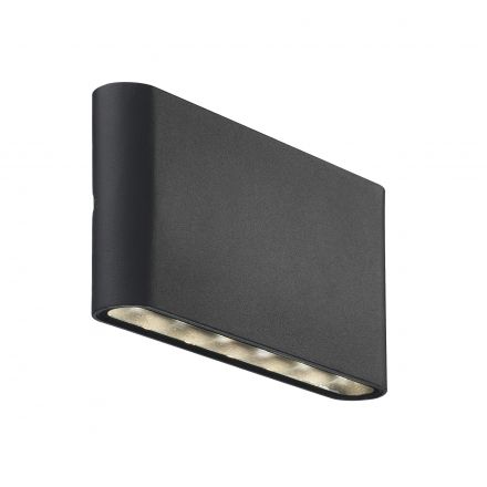 Επίτοιχο Φωτιστικό Kinver LED 8.5W Αλουμίνιο Μαύρο IP54