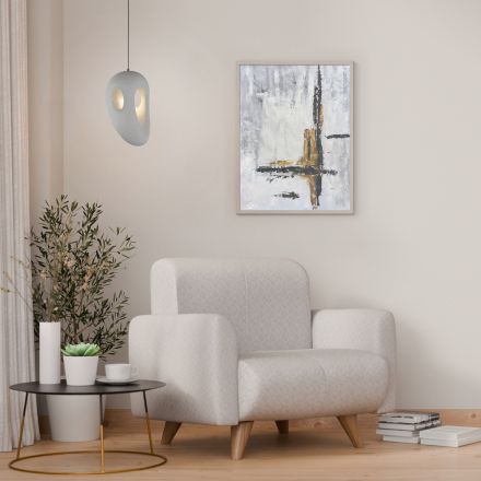 Κρεμαστό Φωτιστικό FALIRIS 1xE27 60W D27cm Γκρι