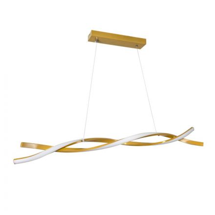 MORALES 61278 Κρεμαστό Φωτιστικό LED Οροφής 54W CCT Dimmable Χρυσό Πλατίνα 90cm