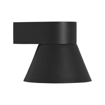 Επίτοιχο Φωτιστικό Kyklop Cone LED GU10 Μέταλλο Μαύρο IP54