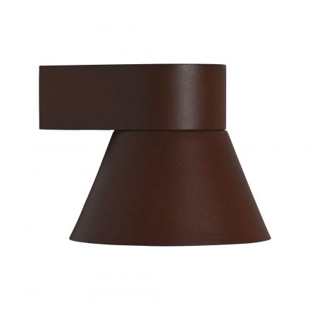 Επίτοιχο Φωτιστικό Kyklop Cone LED GU10 Μέταλλο Rusty IP54