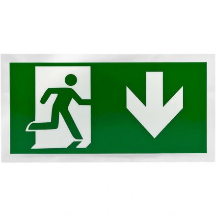 GEYER Σήμανση για LED Φωτιστικό Ασφαλείας LE-212 (Exit Slice Down)