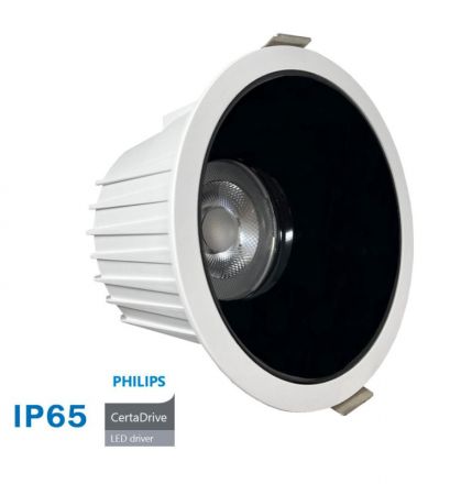 LED Panel Χωνευτό Philips Driver-Bridgelux Chip 40W CCT IP65