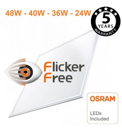 LED Panel Οροφής Osram Chip Και Gxtronic Driver selectable 48W-40W-36W-24W 5700K 60×60