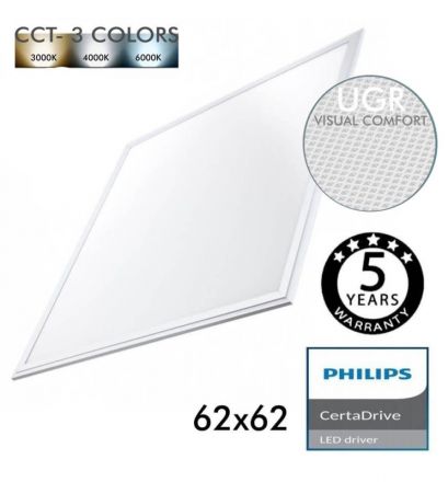 LED Panel Philips Driver 40W 62×62 CCT