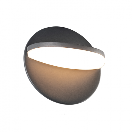 ACA Απλίκα Τοίχου Αλουμινίου Misa LED SMD 16W IP65 Σκούρο Γκρι