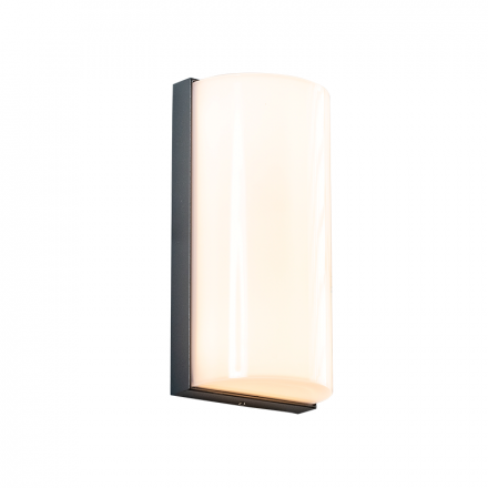ACA Απλίκα Τοίχου LED SMD Trino 10W IP65 Σκούρο Γκρι