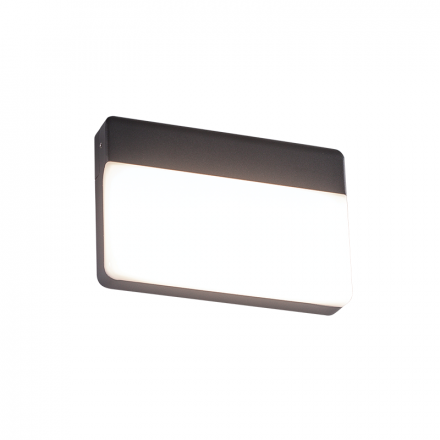 ACA Απλίκα Τοίχου Yuta LED SMD 13W IP65 Σκούρο Γκρι
