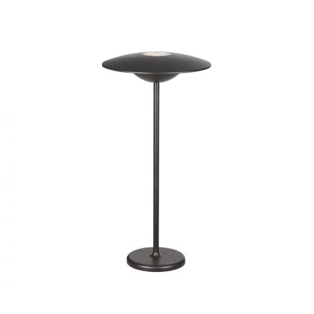 ACA Επιτραπέζιο Φωτιστικό Μπαταρίας LED 2W 260Lm 83° 3000K Σκούρο Γκρι IP54